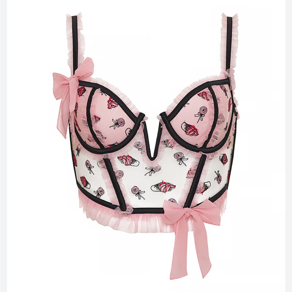 For Love and Lemons Rosie Bow Bustier Top